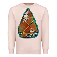Pale Pink cowhide rusty arrowhead Premium Sweatshirt - Jasminsmagicworld