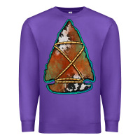 Purple cowhide rusty arrowhead Premium Sweatshirt - Jasminsmagicworld