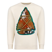Sandshell cowhide rusty arrowhead Premium Sweatshirt - Jasminsmagicworld