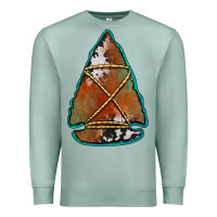Seafoam cowhide rusty arrowhead Premium Sweatshirt - Jasminsmagicworld
