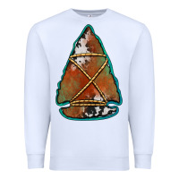 White cowhide rusty arrowhead Premium Sweatshirt - Jasminsmagicworld