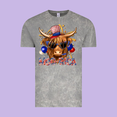 Vintage Tee moorica with cow billie wilder