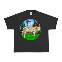 Pigment Black christmas charolais bull and barnyard Urban Heavy Tee - RanaPortraitStore