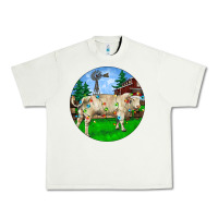 Pistachio christmas charolais bull and barnyard Urban Heavy Tee - RanaPortraitStore