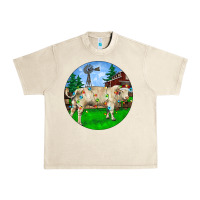 Sandshell christmas charolais bull and barnyard Urban Heavy Tee - RanaPortraitStore