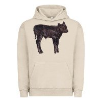 Pigment French Oak Black Angus Calf Illustrations Urban Hoodie - LillyAllenDesigns