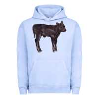 Pigment Grape Ice Black Angus Calf Illustrations Urban Hoodie - LillyAllenDesigns