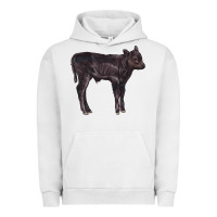 Pigment Lunar Rock Black Angus Calf Illustrations Urban Hoodie - LillyAllenDesigns