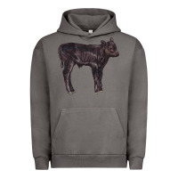 Pigment Tornado Black Angus Calf Illustrations Urban Hoodie - LillyAllenDesigns