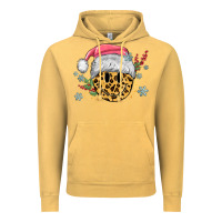 Vintage Mustard leopard smiley face Vintage Hoodie - MaliasSmallBusiness