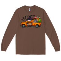 Chestnut happy halloween truck Long Sleeve Tee - CowhideDigitalArt