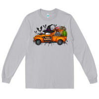 Moon Dust happy halloween truck Long Sleeve Tee - CowhideDigitalArt