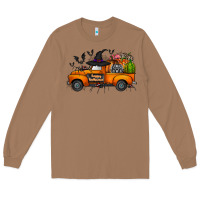 Toasted Coconut happy halloween truck Long Sleeve Tee - CowhideDigitalArt