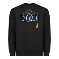 Black senior 2023 graduation Heavyweight Sweatshirt - RanaPortraitStore