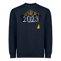 Navy senior 2023 graduation Heavyweight Sweatshirt - RanaPortraitStore