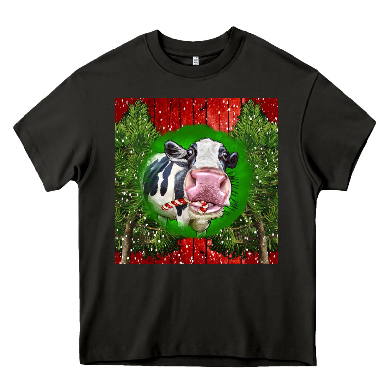 Christmas Holstein Heavy Core Tee by LillyAllenDesigns | Teevron