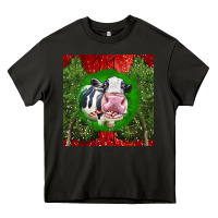 Asphalt christmas holstein Heavy Core Tee - LillyAllenDesigns