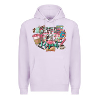 Lilac coffee teach repeat teacher Premium Hoodie - NancyCooperArtShop