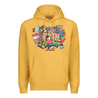 Mustard coffee teach repeat teacher Premium Hoodie - NancyCooperArtShop