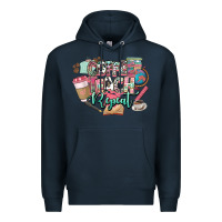 Navy coffee teach repeat teacher Premium Hoodie - NancyCooperArtShop