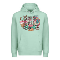 Seafoam coffee teach repeat teacher Premium Hoodie - NancyCooperArtShop
