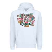 White coffee teach repeat teacher Premium Hoodie - NancyCooperArtShop