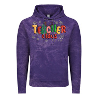 Cloud Purple teacher claus Vintage Hoodie - MaliasSmallBusiness