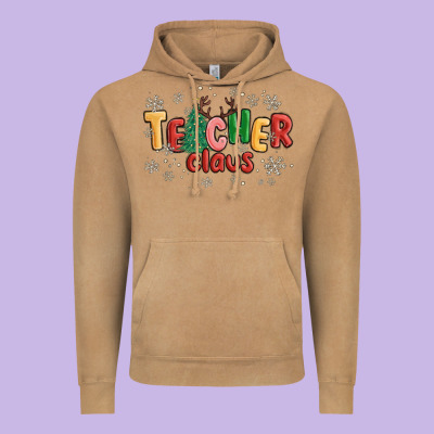 Vintage Hoodie teacher claus