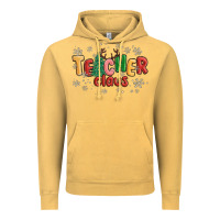 Vintage Mustard teacher claus Vintage Hoodie - MaliasSmallBusiness