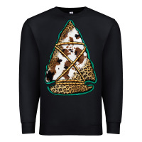 Black cowhide leopard arrowhead Premium Sweatshirt - Jasminsmagicworld