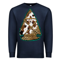 Navy cowhide leopard arrowhead Premium Sweatshirt - Jasminsmagicworld