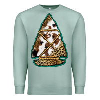 Seafoam cowhide leopard arrowhead Premium Sweatshirt - Jasminsmagicworld