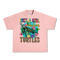 Salmon just a girl who loves turtles Urban Heavy Tee - texasbilliewilder