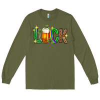 Army Green St. Patrick's Day luck beer Long Sleeve Tee - Neo Western