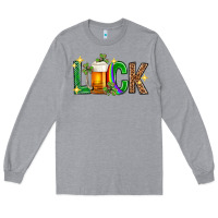 Heather Grey St. Patrick's Day luck beer Long Sleeve Tee - Neo Western