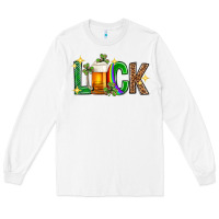 White St. Patrick's Day luck beer Long Sleeve Tee - Neo Western