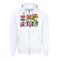 White mu first birthday Zipper Hoodie - AdoDesignShop