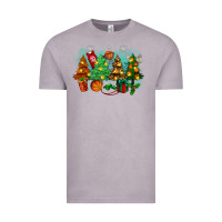 Vintage Zinc christmas trees with basketball Vintage Tee - Zillion Design Studio