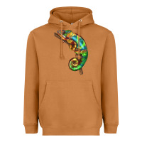 Meerkat Chameleon Lizard Illustrations Heavyweight Hoodie - LillyAllenDesigns