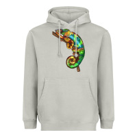 Moon Dust Chameleon Lizard Illustrations Heavyweight Hoodie - LillyAllenDesigns
