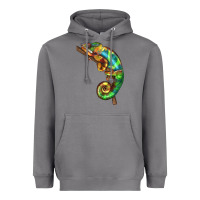 Storm Chameleon Lizard Illustrations Heavyweight Hoodie - LillyAllenDesigns