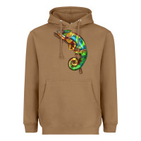 Toasted Coconut Chameleon Lizard Illustrations Heavyweight Hoodie - LillyAllenDesigns