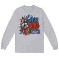 Moon Dust live love soccer Long Sleeve Tee - HRA Design Shop