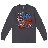 Smoke live love soccer Long Sleeve Tee - HRA Design Shop