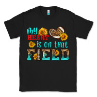 Black my heart is on that field american football Classic Tee - HRA Design Shop