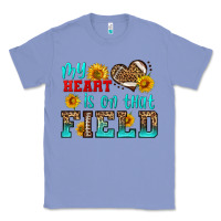 Colony Blue my heart is on that field american football Classic Tee - HRA Design Shop