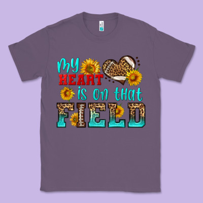 My Heart Is On That Field American Football Classic Tee Designed By Hra Design Shop