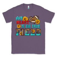 Lavender my heart is on that field american football Classic Tee - HRA Design Shop