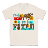 Natural my heart is on that field american football Classic Tee - HRA Design Shop