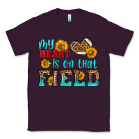 Plum my heart is on that field american football Classic Tee - HRA Design Shop